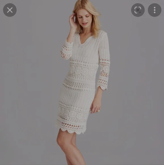 white christmas dresses Twilight Moment Velvet Crochet Mini Dress